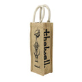 Marron - Blanc - Noir - Front - Hy - Sac à bouteilles THELWELL COLLECTION HESSIAN