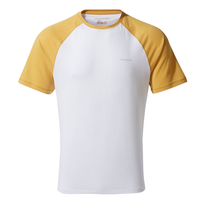 Jaune-Blanc - Front - Craghoppers T-shirt NosiLife Anello