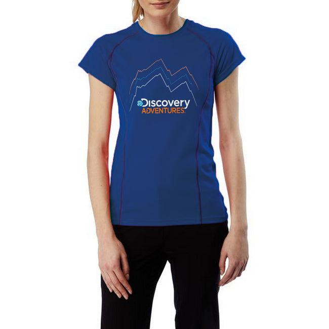 Bleu profond - Back - Craghoppers Discovery Adventures - T-shirt à manches courtes léger - Femme