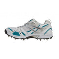 Blanc - Turquoise vif - Front - Gunn And Moore - Chaussures de cricket SIX - Enfant