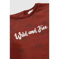 Rouille - Side - Blue Zoo - Sweat WILD AND FREE - Bébé fille