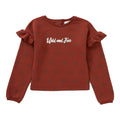 Rouille - Front - Blue Zoo - Sweat WILD AND FREE - Bébé fille