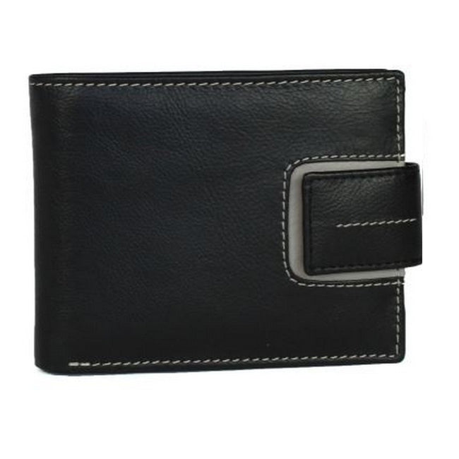 Noir - gris - Front - Eastern Counties Leather - Portefeuille Andrew