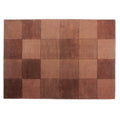 Chocolat - Front - Flair Rugs - Tapis 100% laine à motifs carrés