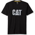 Noir - Argent métallique - Front - Caterpillar - T-shirt CUSTOM - Homme
