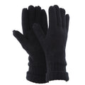 Noir - Front - FLOSO - Gants tricotés thermiques Thinsulate (3M 40g) - Homme