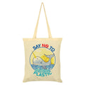 Crème - Front - Grindstore - Sac tote SAVE THE WHALES