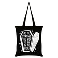 Noir - blanc - Front - Grindstore - Tote bag BE THE STRANGE YOU WISH TO SEE IN THE WORLD