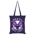 Violet - Front - Grindstore - Tote bag CRAZY BAT LADY