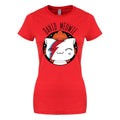 Rouge - Front - VI Pets - T-shirt DAVID MEOWIE - Femme