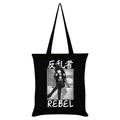 Noir - blanc - Front - Tokyo Spirit - Tote bag REBEL