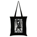 Noir - blanc - Front - Tokyo Spirit - Tote bag AWKWARD