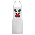 Blanc - Front - Grindstore - Tablier RUDOLPH FACE
