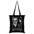Noir - blanc - Front - Deadly Tarot - Tote bag THE HERMIT
