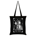 Noir - blanc - Front - Deadly Tarot - Tote bag THE TOWER