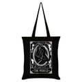 Noir - blanc - Front - Deadly Tarot - Tote bag THE WORLD