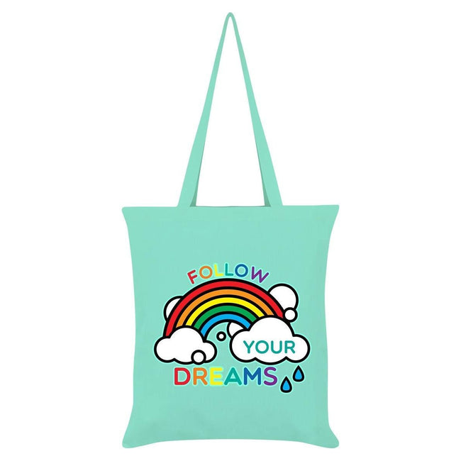 Vert - Front - Grindstore - Sac tote FOLLOW YOUR DREAMS