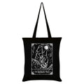 Noir - Blanc - Front - Deadly Tarot - Tote bag THE HANGED MAN