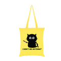 Citron - Noir - Front - Pop Factory - Tote bag DIDNT SEE ANYTHING