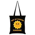 Noir - Jaune - Front - Pop Factory - Tote bag RAY OF FUCKING SUNSHINE