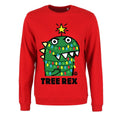 Rouge - Front - Pop Factory - Pull TREE REX - Femme