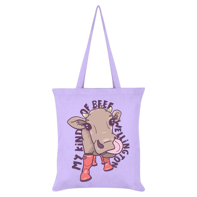 Lilas - Front - Grindstore - Sac tote MY KIND OF BEEF WELLINGTON
