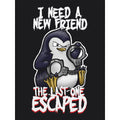 Noir - Side - Psycho Penguin - T-Shirt - Femme