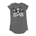 Gris foncé chiné - Front - Nightmare Before Christmas - Robe t-shirt BEST NIGHTMARE - Femme