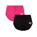 Rose - Noir - Front - Hype - Shorts de jogging - Fille