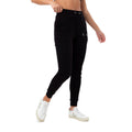 Noir - Front - Hype - Pantalon de jogging EXPOSED OVERLOCK - Femme