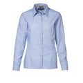 Bleu clair - Front - ID - Chemise rayée sans repassage (coupe régulière) - Femme