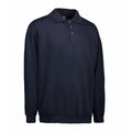 Bleu marine - Lifestyle - ID - Sweatshirt avec col polo (coupe large) - Homme