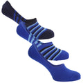 Bleu-Noir - Front - FLOSO - Socquettes (3 paires) - Homme