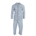 Bleu - Front - Walter Grange - Pyjama long à motifs cachemire - Homme