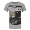 Gris - Front - Happy Days - T-shirt 'The Fonz' - Homme