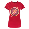 Rouge - Front - Flash - T-shirt à logo - Femme