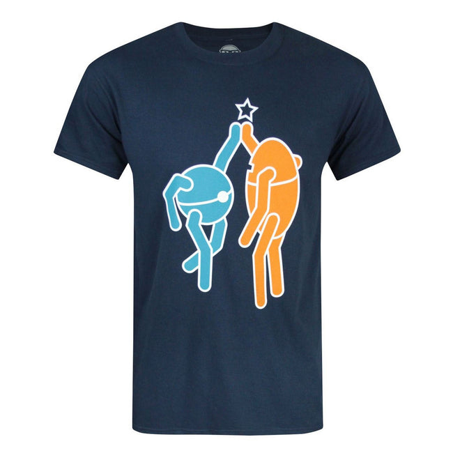 Bleu - Front - Portal 2 - T-shirt officiel High Five - Homme