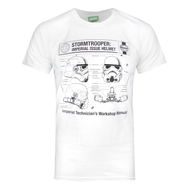 Blanc - Front - Star Wars - T-shirt HAYNES - Homme