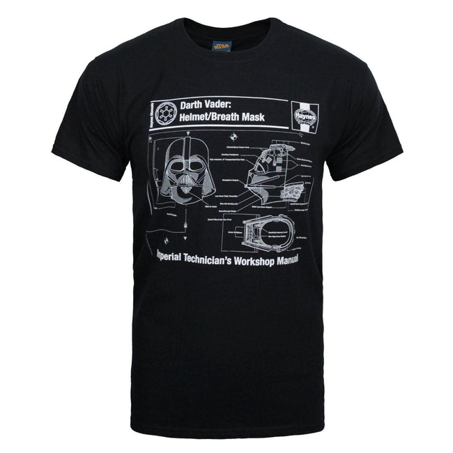 Noir - Front - Star Wars - T-shirt HAYNES - Homme