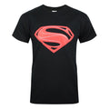 Noir - Front - Superman - T-shirt MAN OF STEEL - Homme
