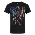 Noir - Front - Sons Of Anarchy - T-shirt tête de mort drapeau américain - Homme