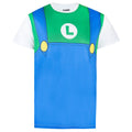 Blanc-vert-bleu - Front - Super Mario - T-shirt manches courtes - Homme