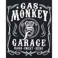 Noir - blanc - Side - Gas Monkey Garage - T-shirt BLOOD SWEAT AND BEERS - Homme