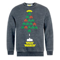 Gris - Front - Space Invaders - Sweat TREE BURNOUT - Adulte