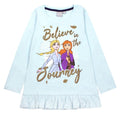 Bleu pâle - Front - Frozen II - T-shirt BELIEVE IN THE JOURNEY - Fille