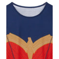 Bleu - Rouge - Back - Wonder Woman - Déguisement robe - Fille