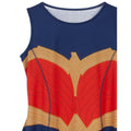 Bleu - Rouge - Side - Wonder Woman - Déguisement robe - Fille