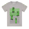 Vert - Gris - Side - Minecraft - Ensemble de pyjama court - Enfant