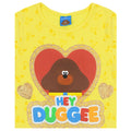 Jaune - Rouge - Marron - Lifestyle - Hey Duggee - T-shirt GLITTER HEART - Fille