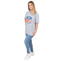 Gris - Bleu - Rouge - Back - NFL - T-shirt - Femme